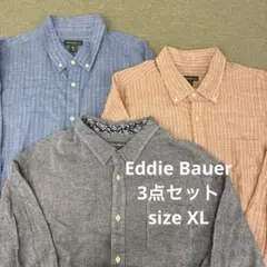 K974♪ Eddie Bauer 長袖シャツ 3点セット XLのサムネイル