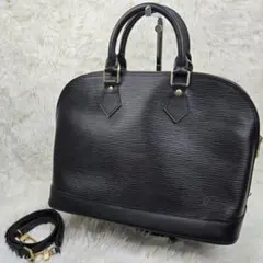 極美品】ルイヴィトン アルマ PM エピ ハンドバッグ ノワール カデナ