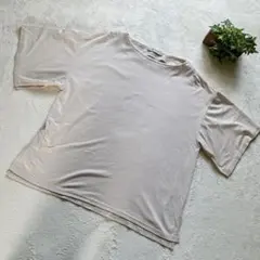 美品✨【nano UNIVERSE】カットソーT 袖、裾スリット入　38(M)