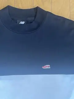 ニューバランス 長袖Tシャツ L ワッペンロゴ 黒のサムネイル