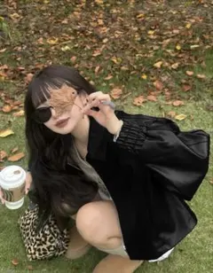 GRL レザーショート丈 ジャケット