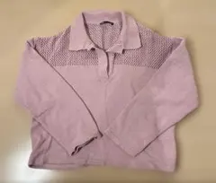 ZARA ポロニット　ピンクニット