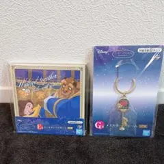 ディズニープリンセス 一番くじ 美女と野獣 ミニキャンバスボード メタルチャーム