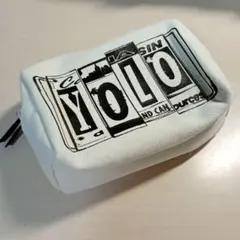 YOLO キャンバス ポーチ ホワイトのサムネイル