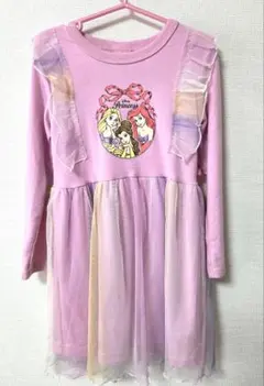 ディズニープリンセス 長袖ワンピース ピンク 120サイズ　BABYDOLL