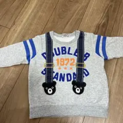 DOUBLE.B ミキハウス　クマサスペンダー トレーナー 90cm