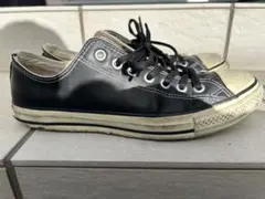 コンバースローカットレザー黒27.5センチ