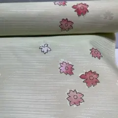 材料出品⭐️古布 反物 花柄 シミあり