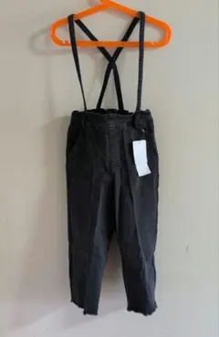 新品グローバルワークダークグレー オーバーオール110cm