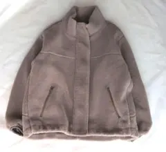 ウール混 ボアブルゾン