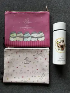 GODIVA すみっコぐらし ポーチ ミニボトル