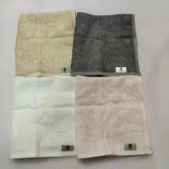 竹繊維　ハンドタオル　ウォッシュタオル　凛　　4枚セット