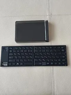 ELECOM TK-FLP01 ブラック 折りたたみキーボード（ケース付き）