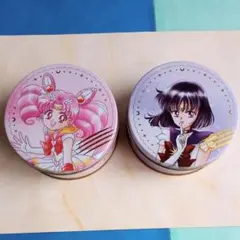 セーラームーン CACAOCAT 缶 ちびムーン セーラーサターン