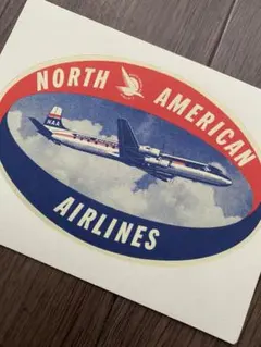 ステッカー　シール　海外　ノース・アメリカン・エアラインズ　飛行機 ステッカー シール 海外 ノース・アメリカン・エアラインズ 飛行機