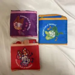ディズニー　エコバッグ　トートバッグ　デイジー　ミニー　ドナルド　カプセルトイ