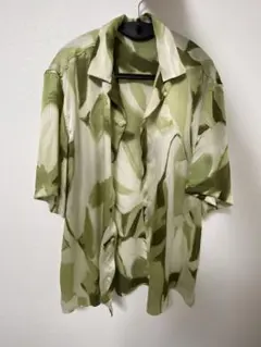 ZARA 半袖 柄シャツ ストリークプリントのサムネイル