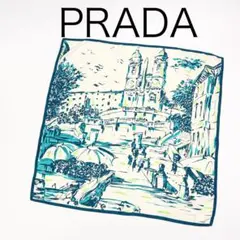 コ*イ様 PRADA スカーフ 風景画 モノトーン - メルカリ