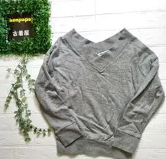 B-MING LIFE STORE グレー Vネックスウェット ONE SIZE