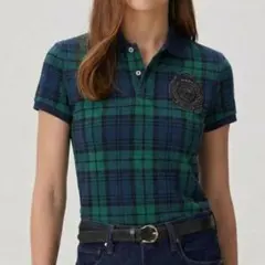 POLO RALPH LAUREN ラルフローレン チェック　ポロシャツMサイズ