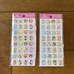 【新品】ディズニープリンセス ストーンシール 2枚 ぷっくり