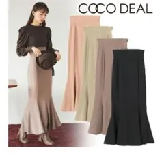 【COCO DEAL】ハイウエストマーメイドスカート 黒 ブラック