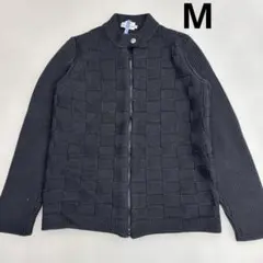 マックスアンドコー　ダブルジップ　ニットジャケット　ブラック　Sサイズ