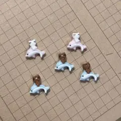 ハローキティ　イルカ　パーツ　日焼け　水色　ピンク　南国　夏