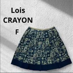 ◆ロイスクレヨン　フレアスカート　ひざ丈　総柄　Mサイズ　上品　裏地ありのサムネイル