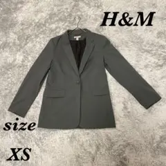 H&M エイチアンドエム (XS) テーラードジャケット シンプル フォーマル
