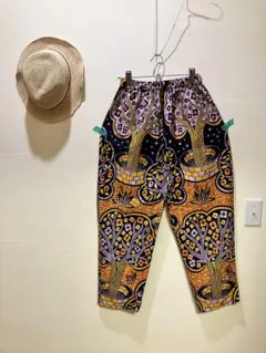 アフリカ布　アフリカンプリント　テーパードパンツ　イージーパンツ　パーニュ アフリカ布 テーパードパンツ イージーパンツ アフリカンプリント