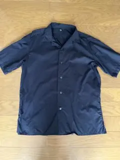 UNIQLO オープンカラーシャツ ブラック Lサイズのサムネイル