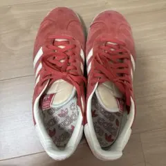 adidas スニーカー ガゼル GAZELLE 赤 24cm レッドスニーカー