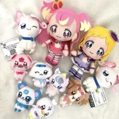 【わんだふるぷりきゅあ！】コロっとまんまる プリフェイスぬいぐるみ他10体セット