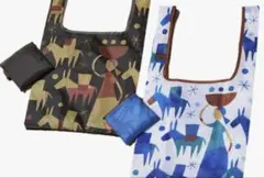 ⭐︎専用✨カルディ エコバッグ 黒 白ノベルティ2個セット！⭐︎おまけ✨（50枚）❣️
