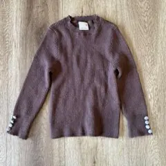 【期間限定値下げ】petit main ブラウンニット