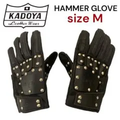 美品】KADOYA HAMMER ハマー バイカーズ レザーグローブ バイク - メルカリ