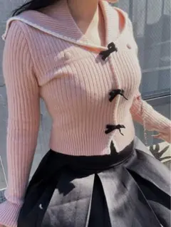 TITTY&CO. ピンク ニット トップス 冬服