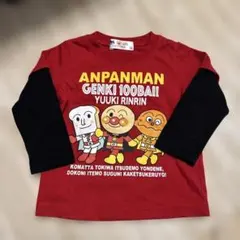 アンパンマン 90cm 重ね着風Tシャツ