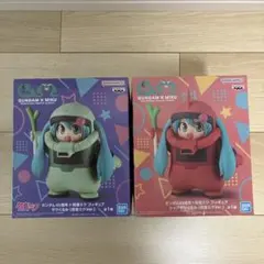 ガンダム45周年×初音ミク ザクぐるみ シャアザクぐるみ フィギュアセット