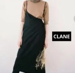 CLANE ブラック キャミワンピース