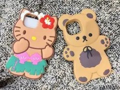 ハローキティとクマのiPhone14 ケース