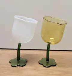 未使用☆Francfranc フランフラン チューリップグラス 2個セット