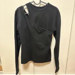 MARW UNITED ARROWS アシンメトリー長袖トップス ブラック