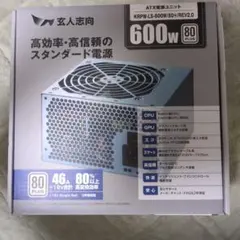 玄人志向 KRPW-L5-600W/80+/REV2.0 本体のサムネイル