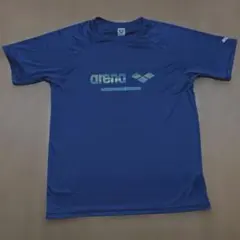 ARENA アリーナロゴ　メンズTシャツ　DESCENTE Lサイズ　ネイビーのサムネイル