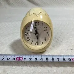 ジャンク品　CITIZEN 卵型 置時計 クォーツ アラーム