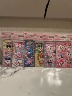 たまもりしーる リフィル ぷっくりシール 全6種 コンプリート　たまごっち