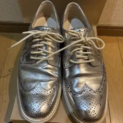 ColeHaan ゼログランドブローグ　シルバーレザー　本革のサムネイル