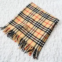 【美品】バーバリーロンドン ブランケットノバチェック 膝掛け大判ストールマフラー
